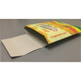 Коробка для нагетсов и фри бумажная с крышкой с логотипом заказчика